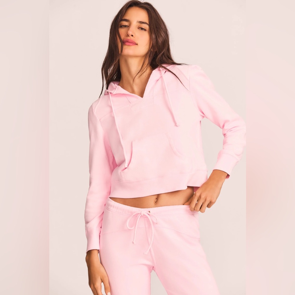 NWT LoveShackFancy Kirby Hoodie in the color Pink Opal - Size Small